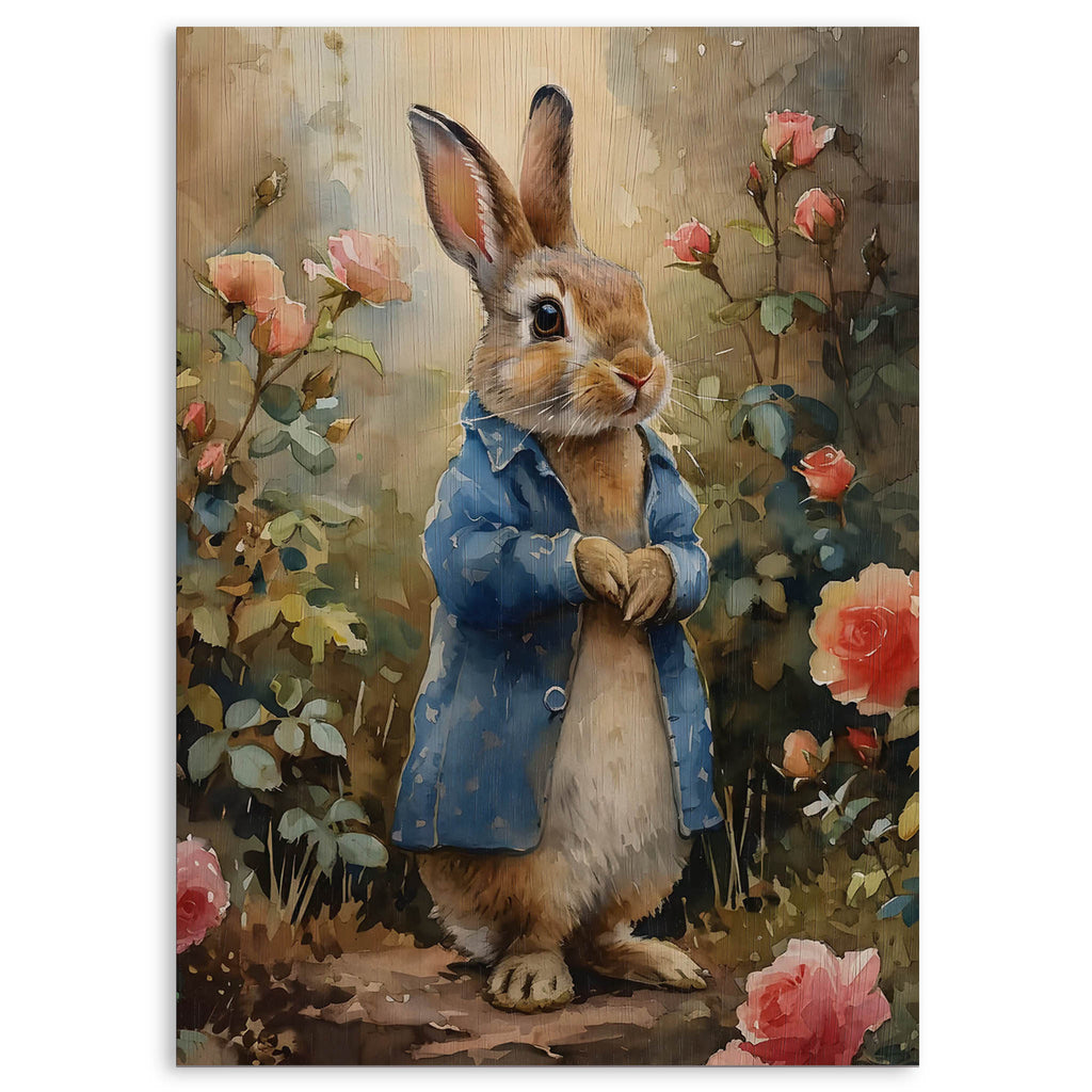 Peter Rabbit Wood Print by OnWood Australia