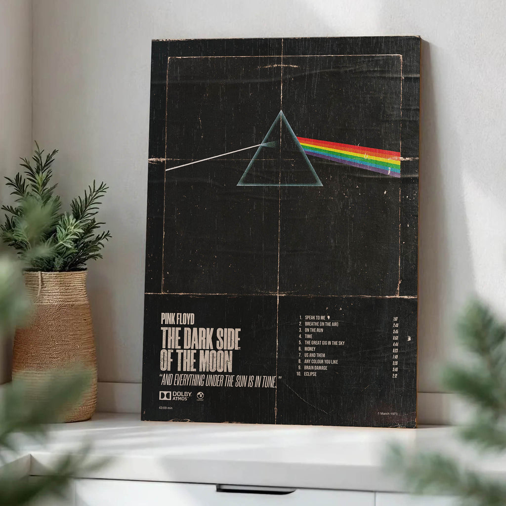 Pink Floyd Dark Side of the Moon Wood Print by OnWood Australia
