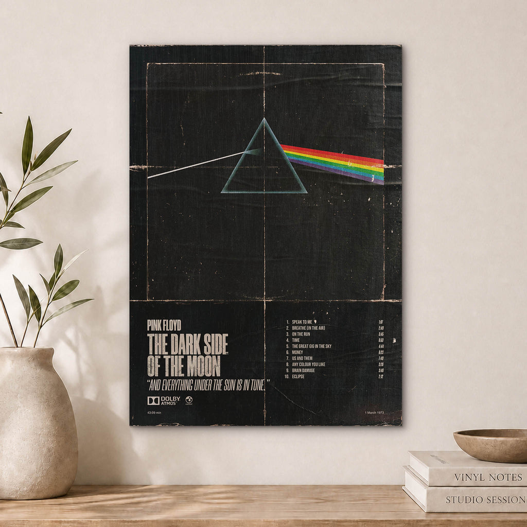 Pink Floyd Dark Side of the Moon Wood Print by OnWood Australia