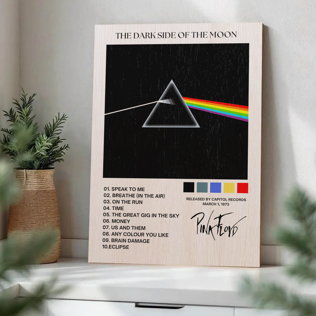 Pink Floyd the Dark Side of the Moon Wood Print by OnWood Australia