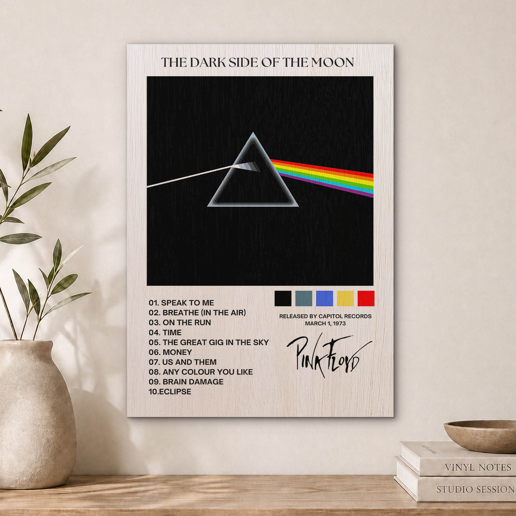 Pink Floyd the Dark Side of the Moon Wood Print by OnWood Australia