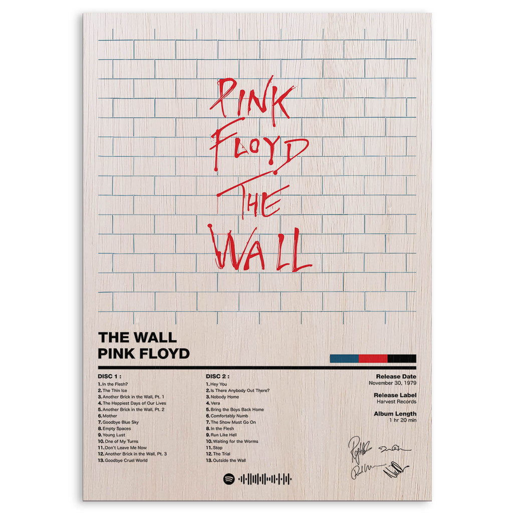 Pink Floyd the Wall Wood Print by OnWood Australia