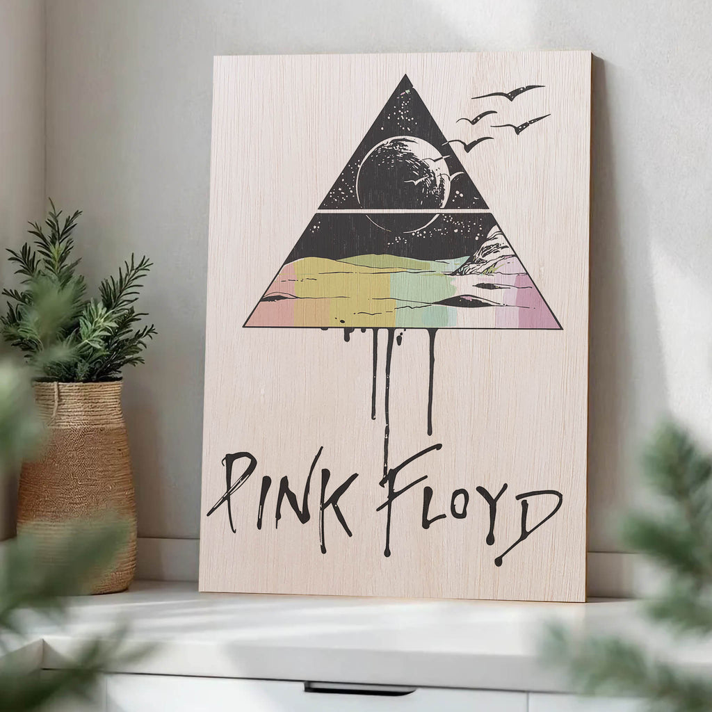 Pink Floyd Wood Print by OnWood Australia
