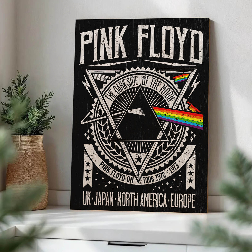 Pink Floyd Wood Print by OnWood Australia