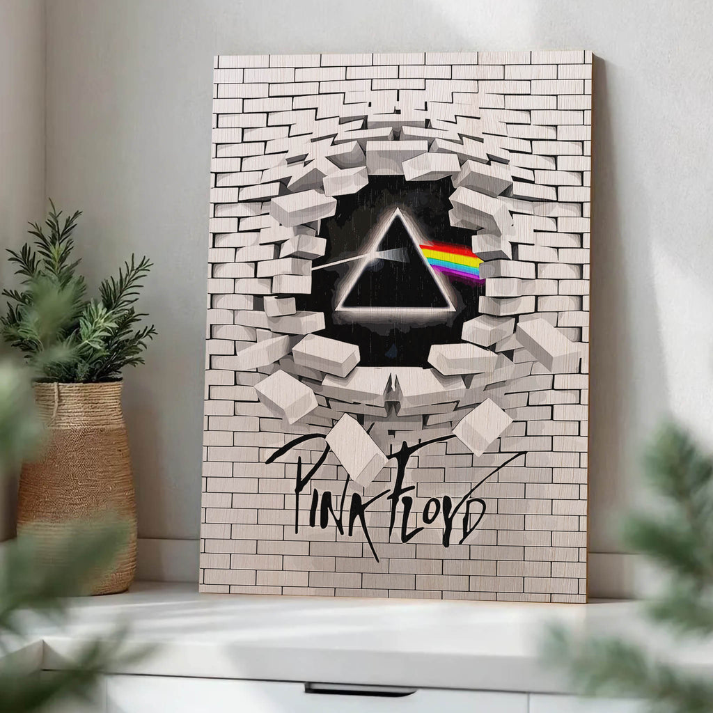 Pink Floyd Wood Print by OnWood Australia
