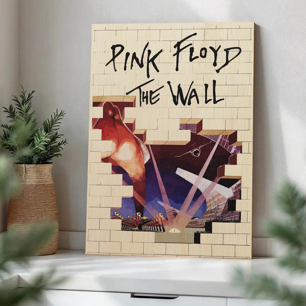 Pink Floyd Wood Print by OnWood Australia