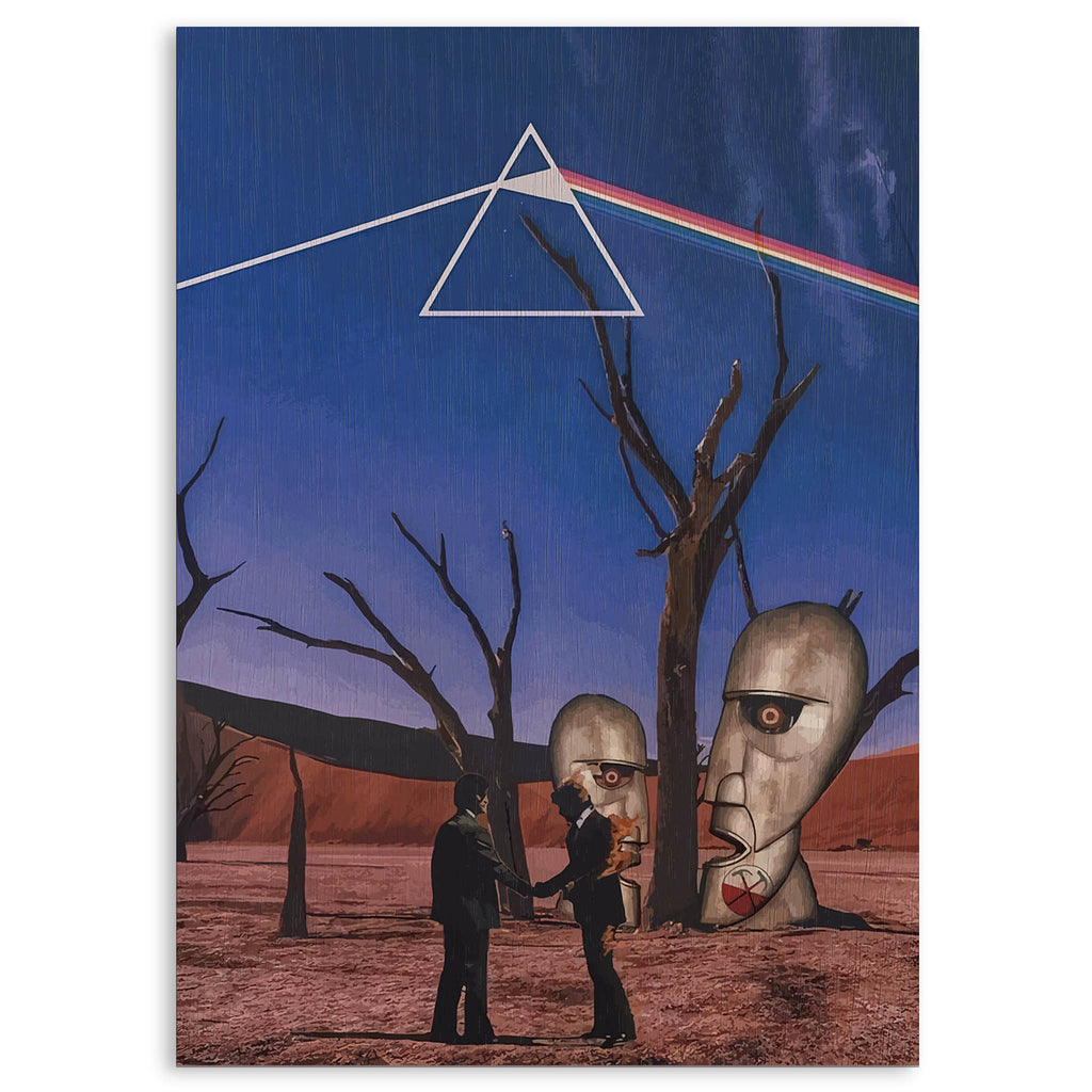 Pink Floyd Wood Print by OnWood Australia