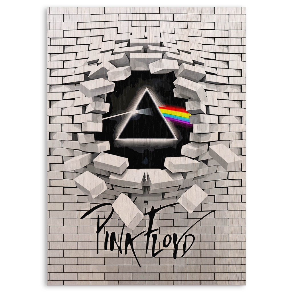 Pink Floyd Wood Print by OnWood Australia