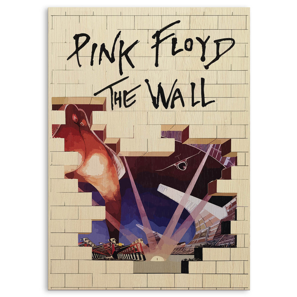 Pink Floyd Wood Print by OnWood Australia