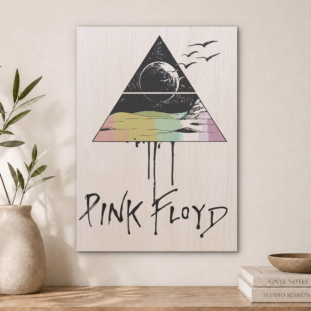 Pink Floyd Wood Print by OnWood Australia