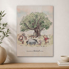 Pooh and Friends Wood Print by OnWood Australia