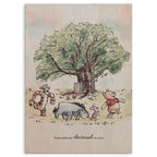 Pooh and Friends Wood Print by OnWood Australia