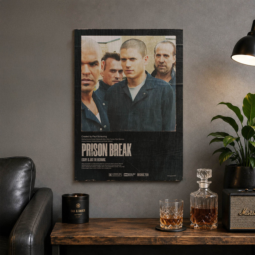 Prison Break Wood Print by OnWood Australia
