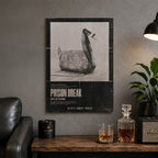 Prison Break Wood Print by OnWood Australia