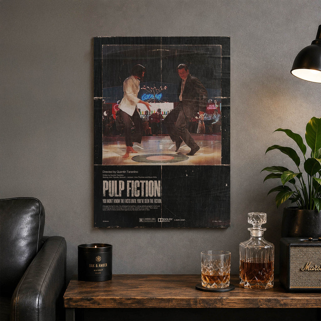 Pulp Fiction Wood Print by OnWood Australia