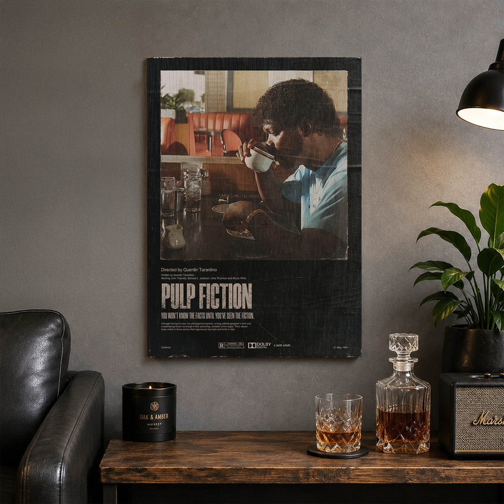 Pulp Fiction Wood Print by OnWood Australia