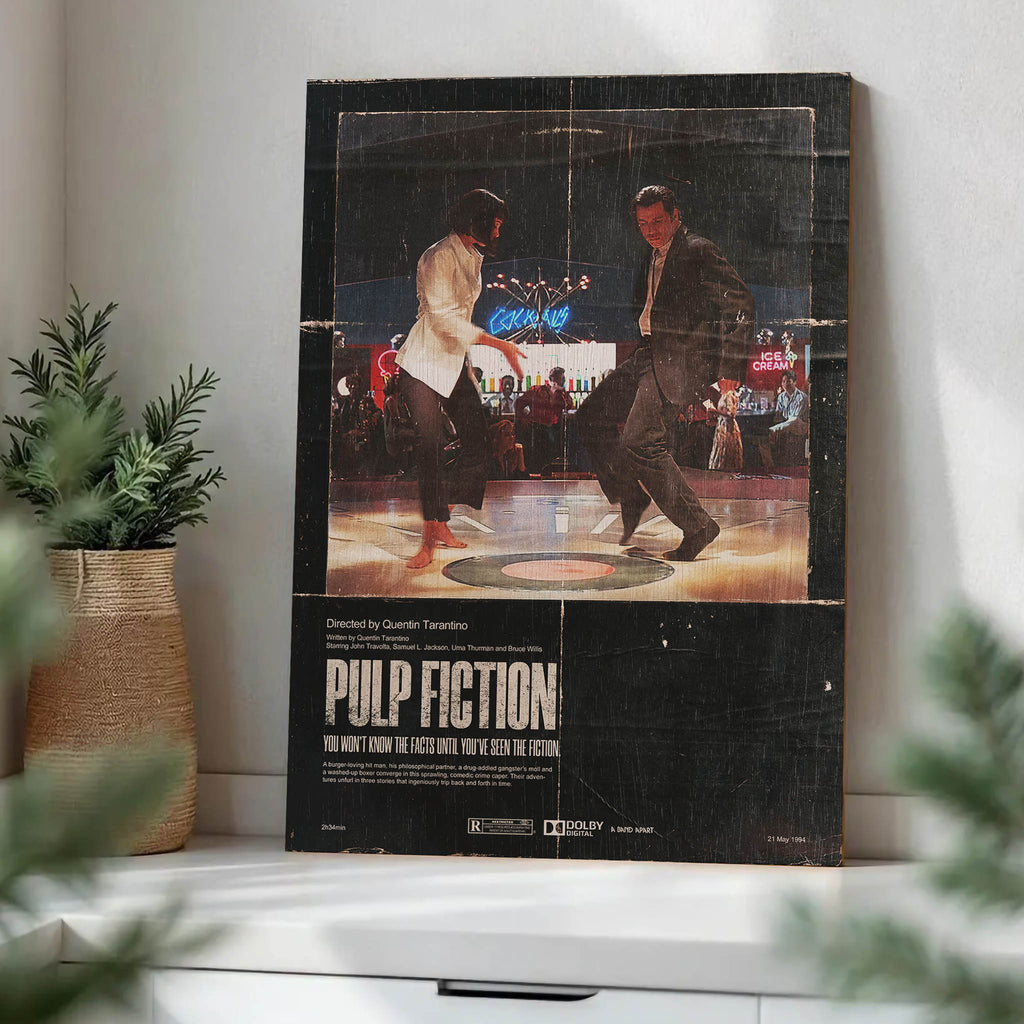 Pulp Fiction Wood Print by OnWood Australia