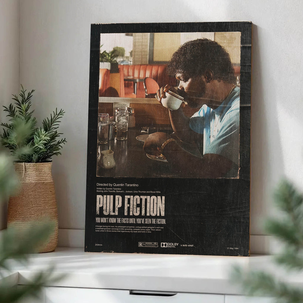Pulp Fiction Wood Print by OnWood Australia