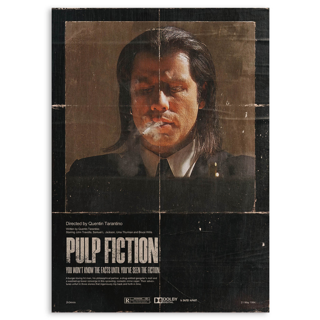 Pulp Fiction Wood Print by OnWood Australia