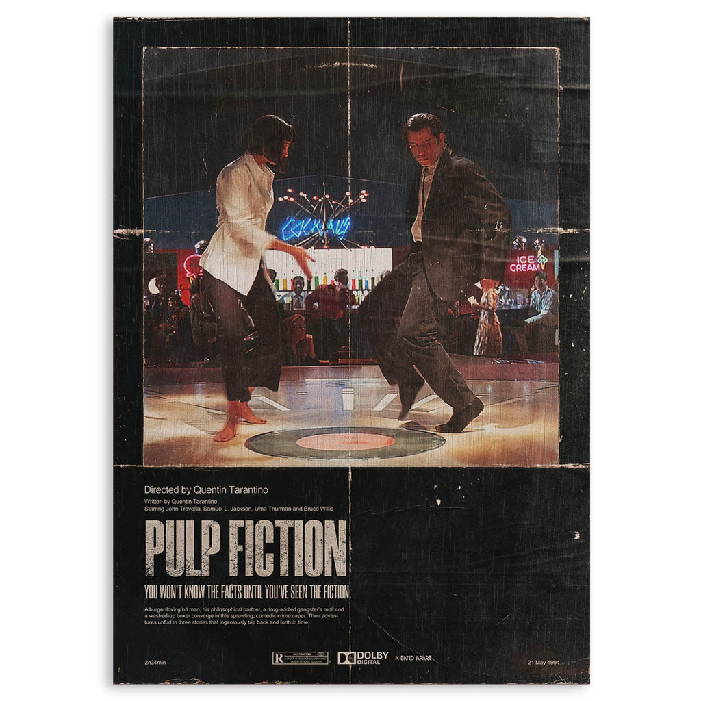 Pulp Fiction Wood Print by OnWood Australia