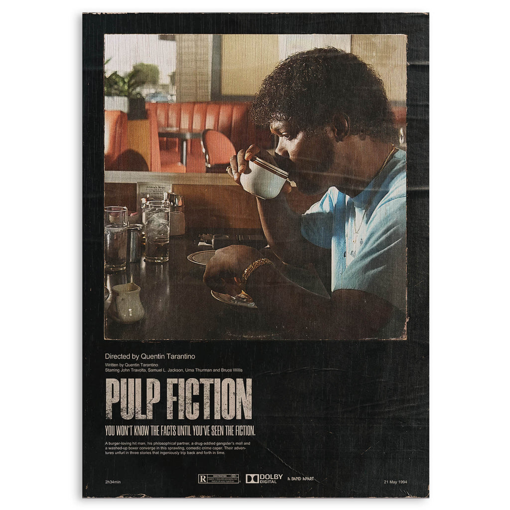 Pulp Fiction Wood Print by OnWood Australia