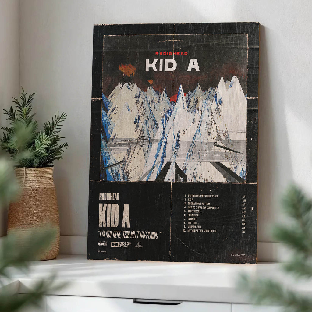 Radiohead Wood Print by OnWood Australia