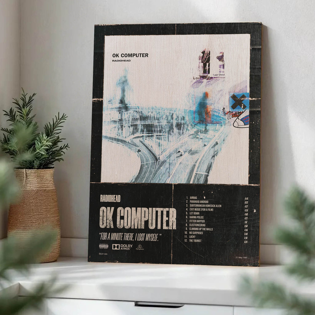 Radiohead Wood Print by OnWood Australia