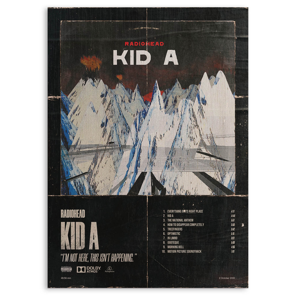 Radiohead Wood Print by OnWood Australia
