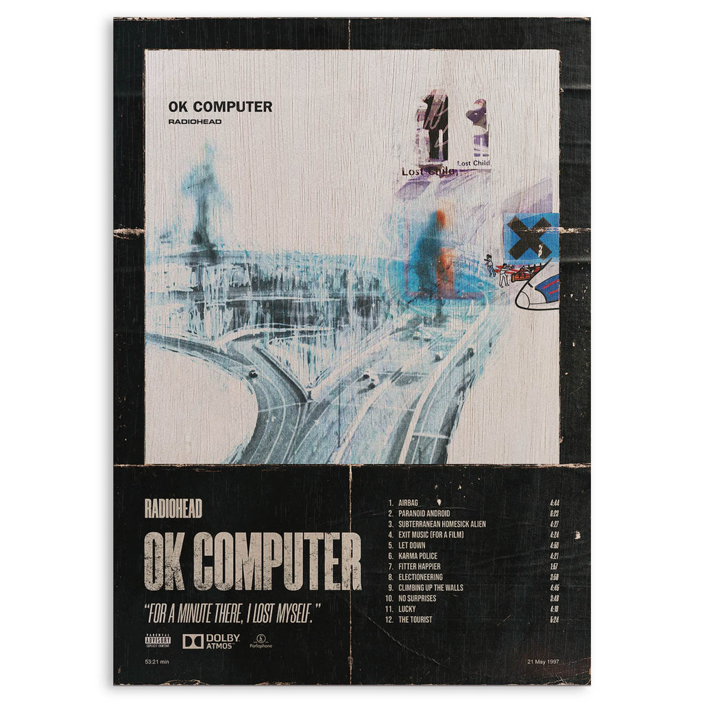 Radiohead Wood Print by OnWood Australia