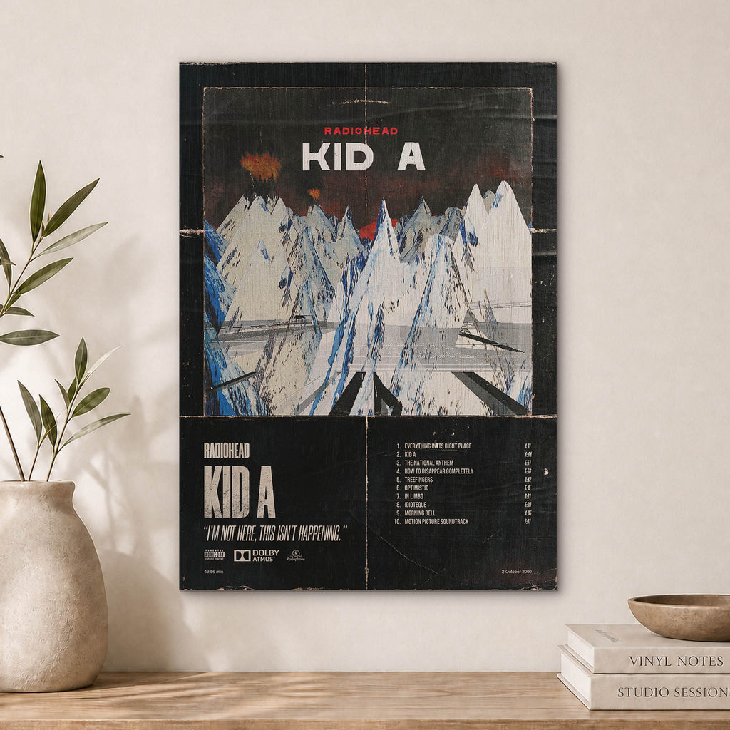 Radiohead Wood Print by OnWood Australia