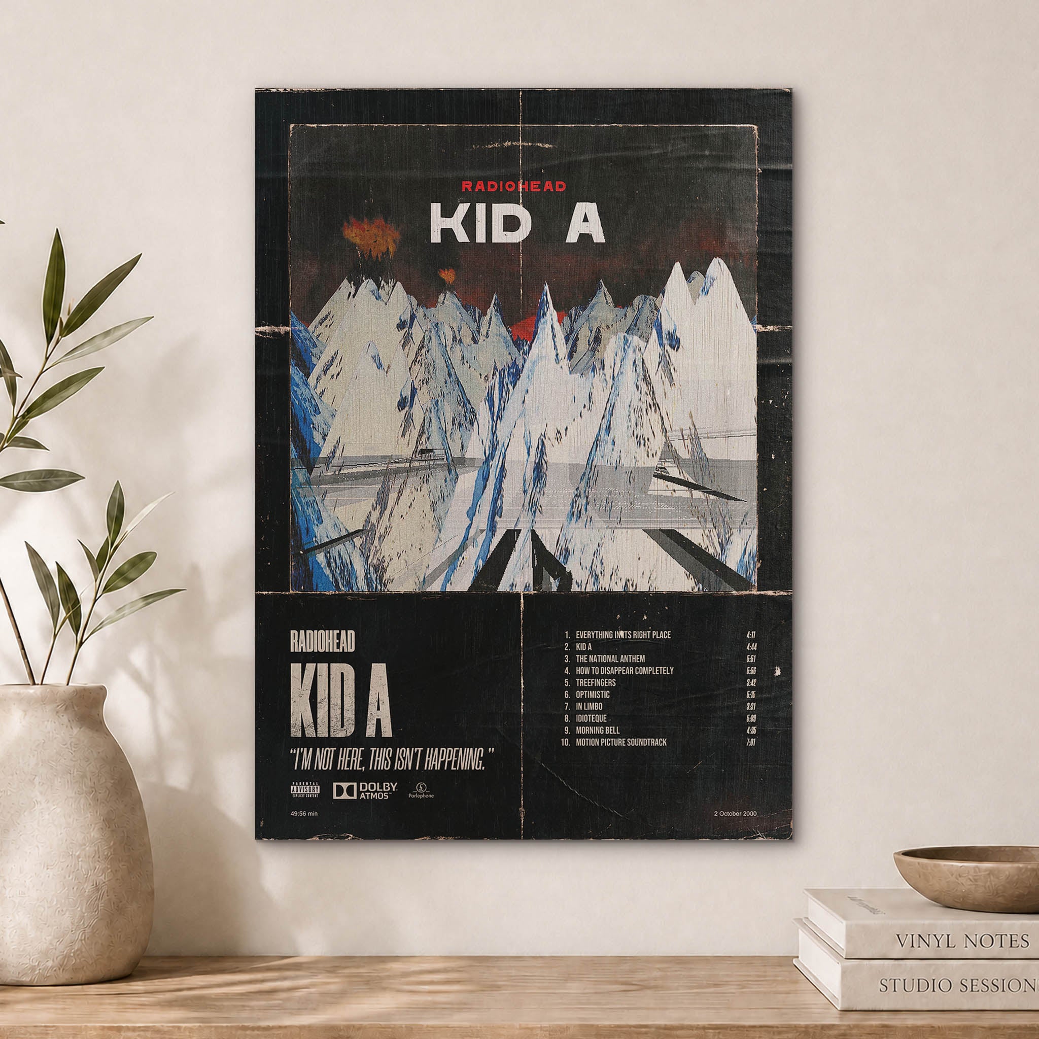 Radiohead Wood Print by OnWood Australia