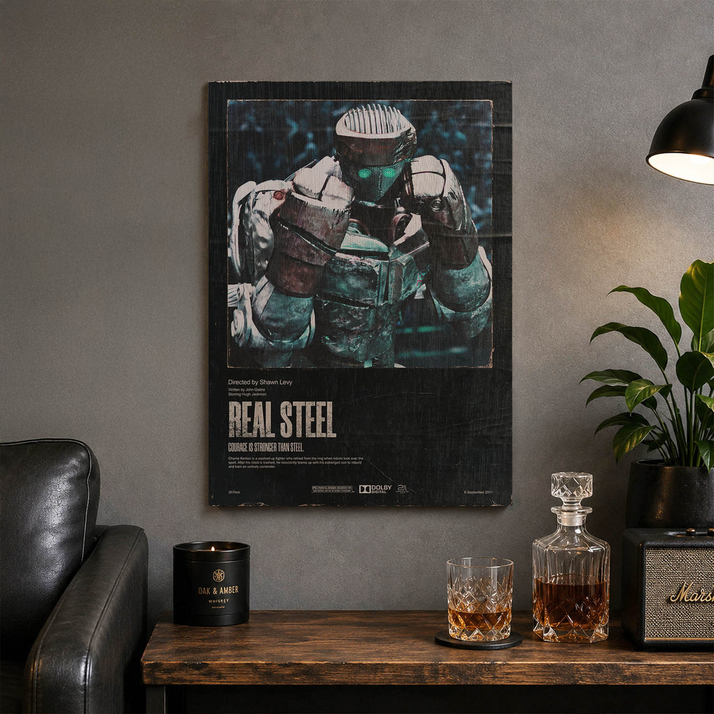 Real Steel Wood Print by OnWood Australia