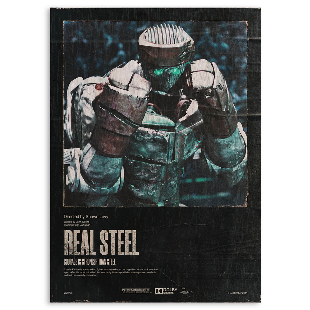 Real Steel Wood Print by OnWood Australia