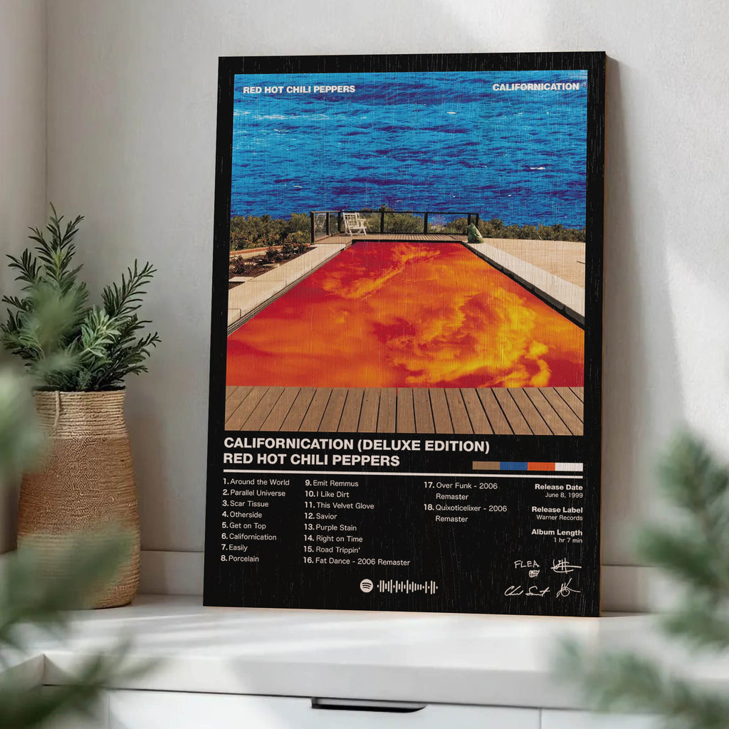 Red Hot Chili Peppers Californication Wood Print by OnWood Australia