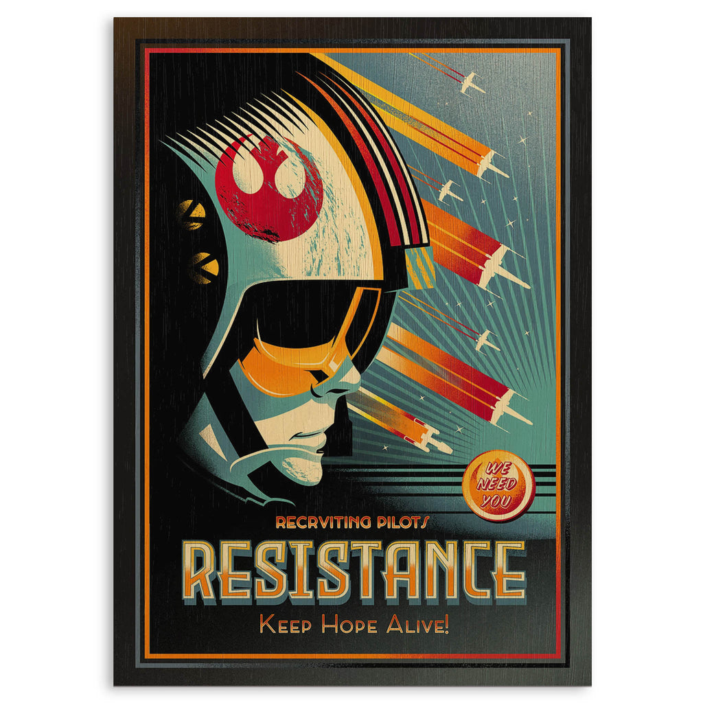 Resistance Pilots Wood Print by OnWood Australia
