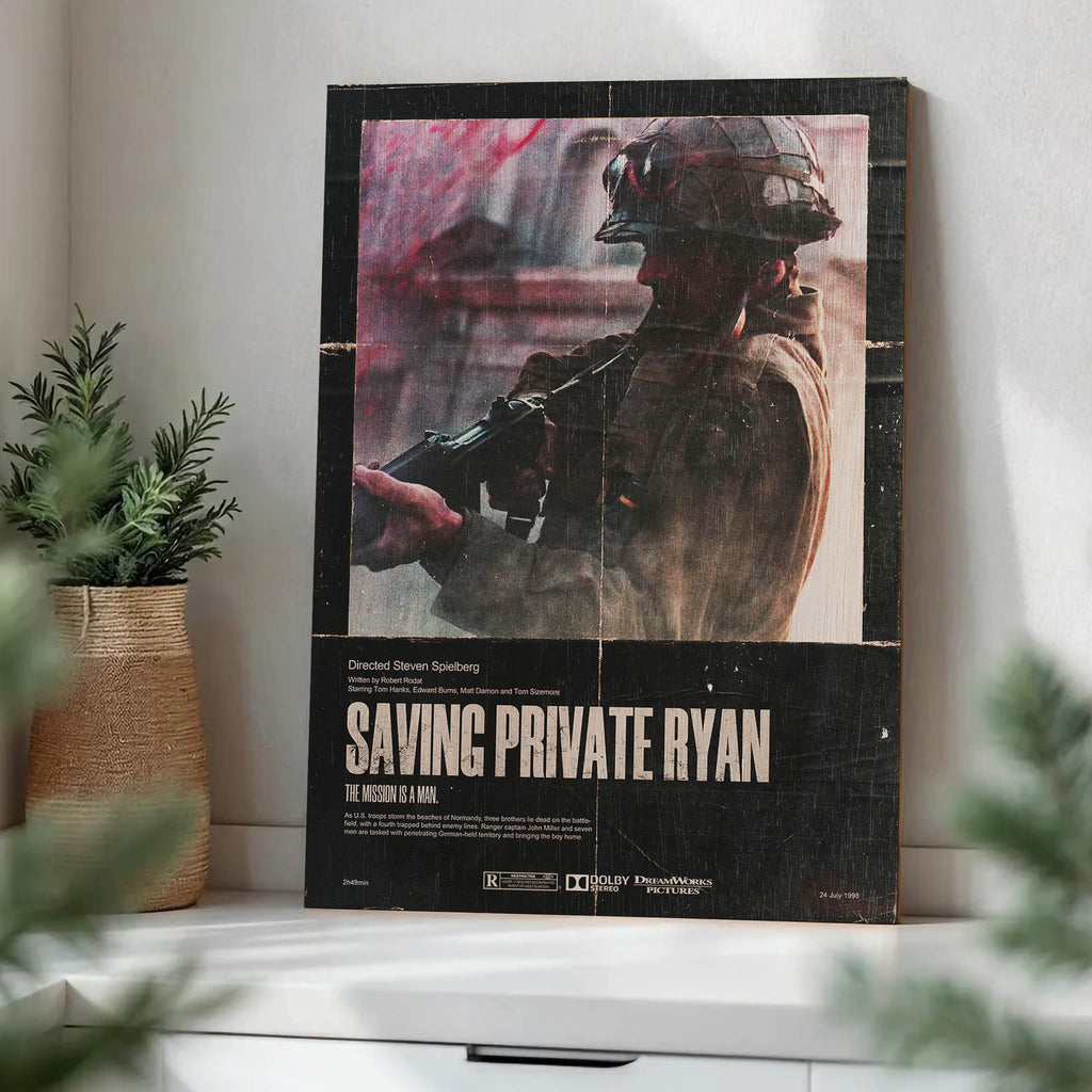 Saving Private Ryan Wood Print by OnWood Australia