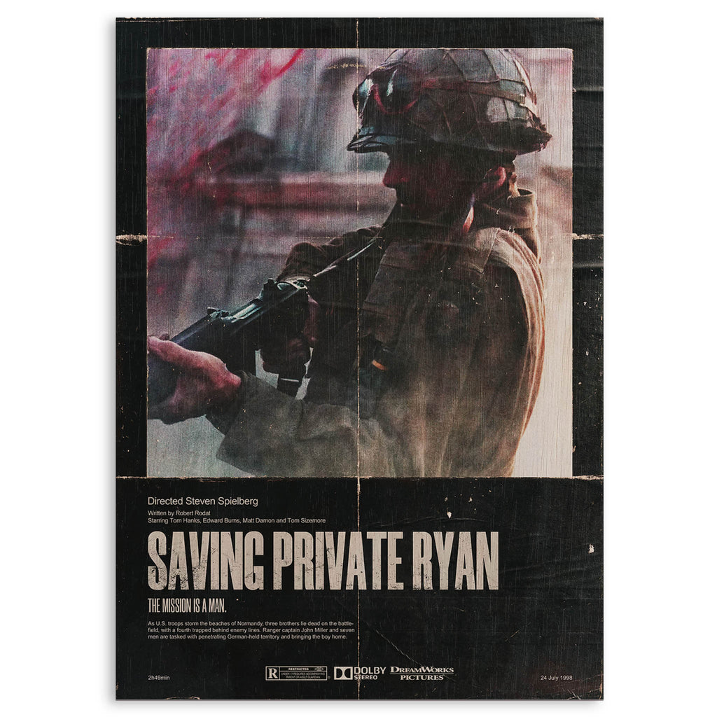 Saving Private Ryan Wood Print by OnWood Australia