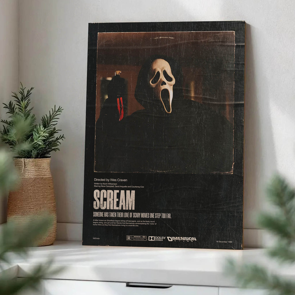 Scream Wood Print by OnWood Australia