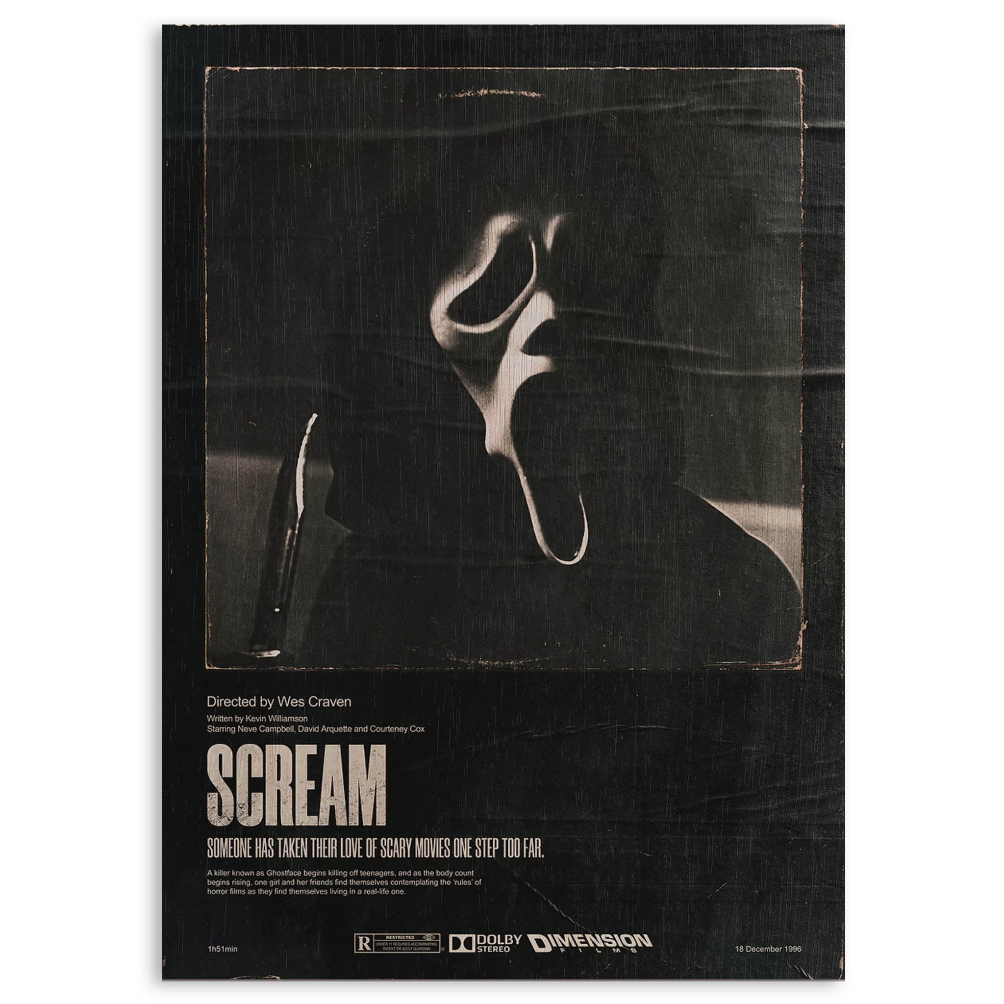 Scream Wood Print by OnWood Australia