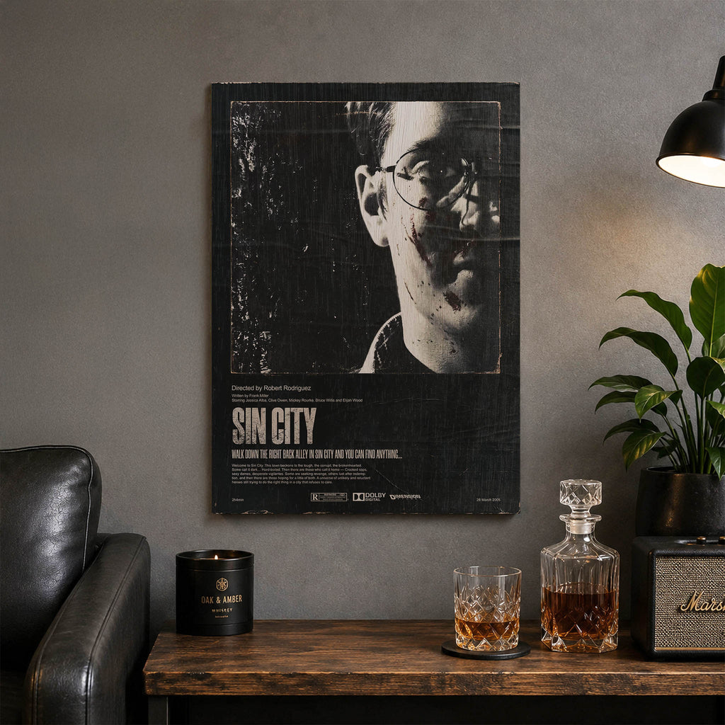 Sin City Wood Print by OnWood Australia