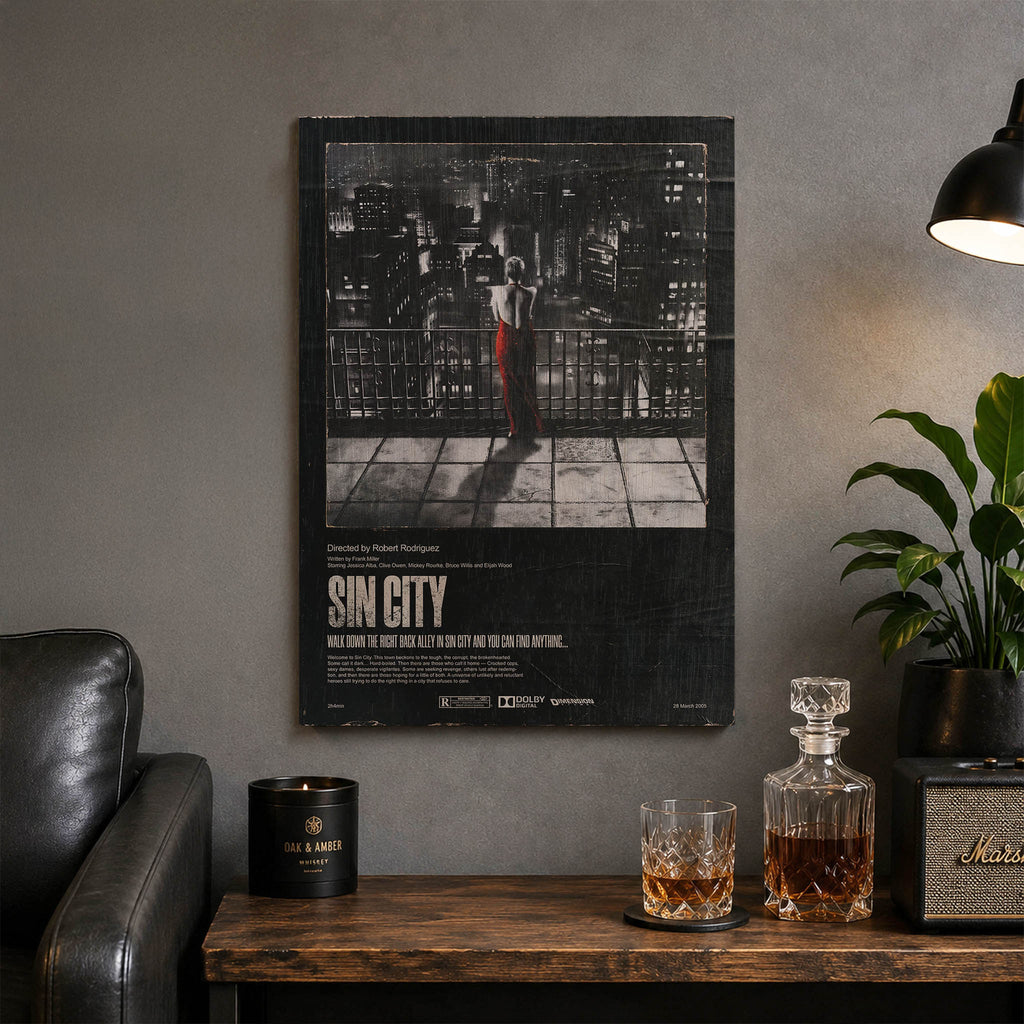 Sin City Wood Print by OnWood Australia