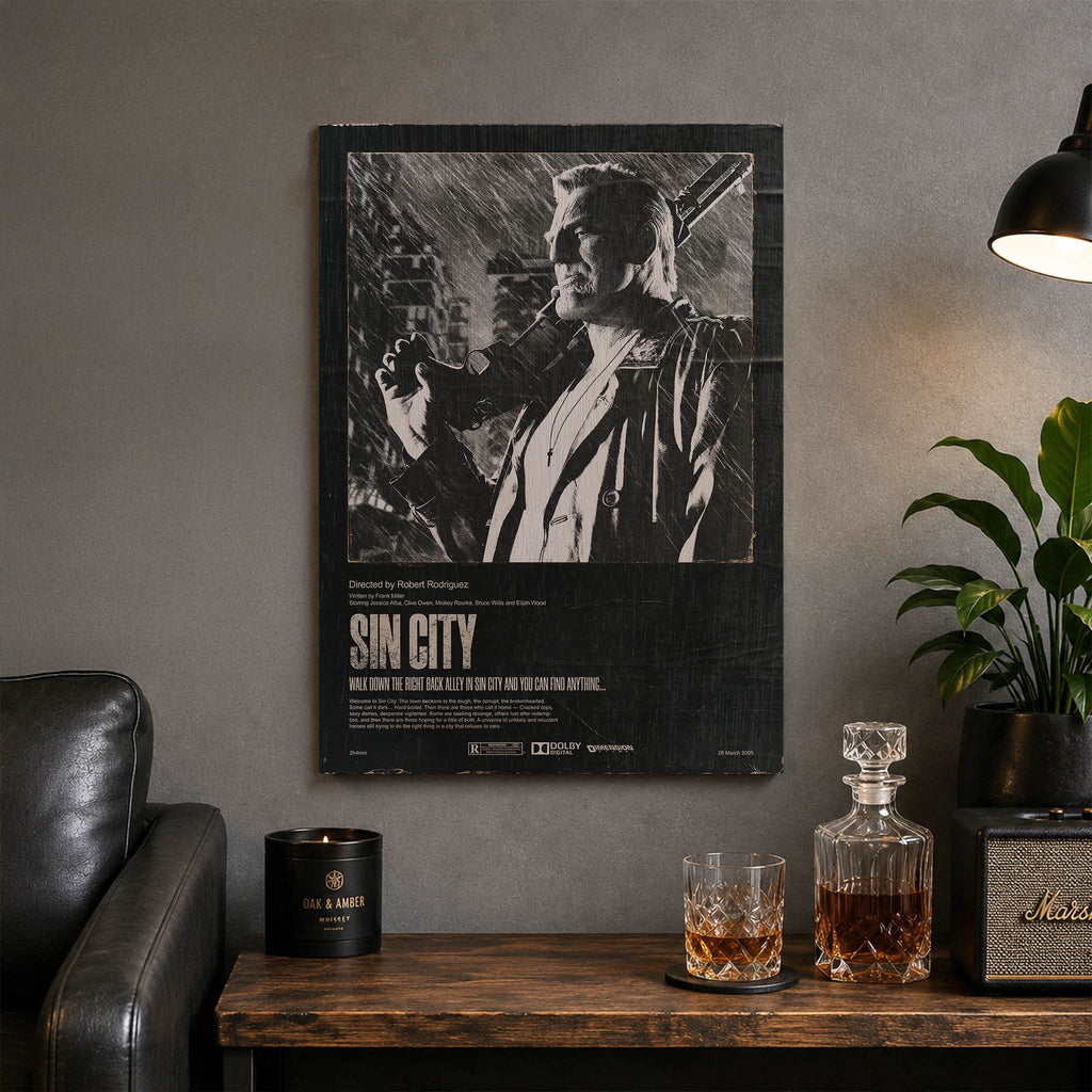 Sin City Wood Print by OnWood Australia