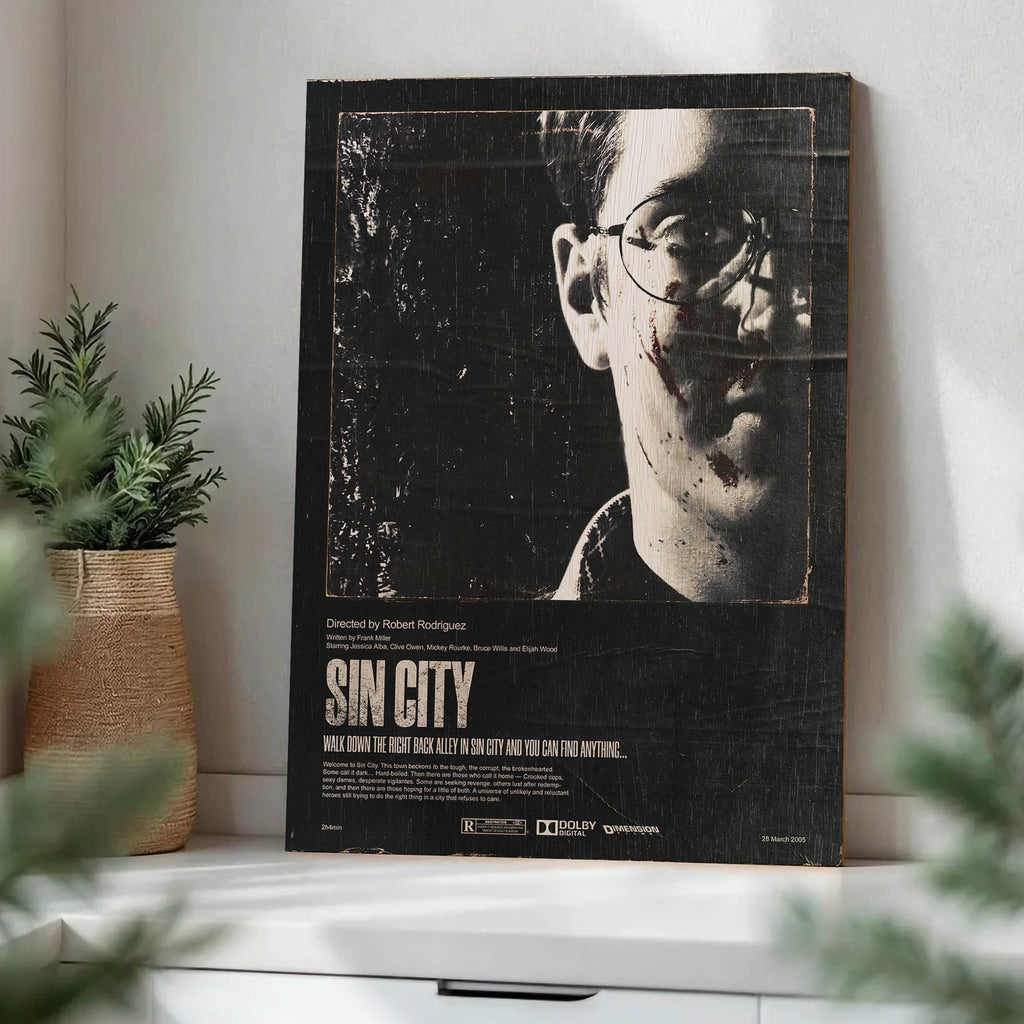 Sin City Wood Print by OnWood Australia