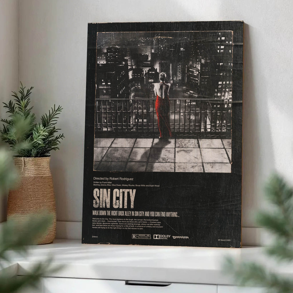 Sin City Wood Print by OnWood Australia