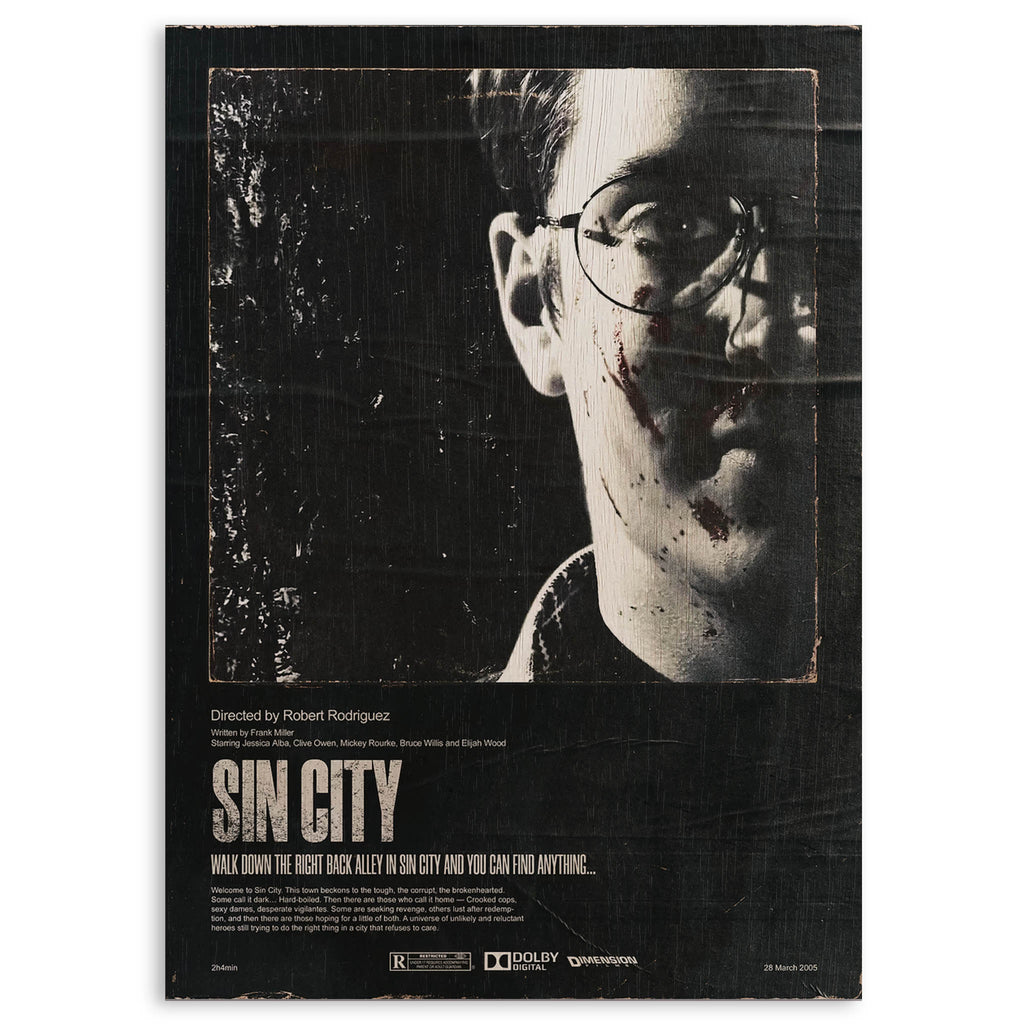 Sin City Wood Print by OnWood Australia