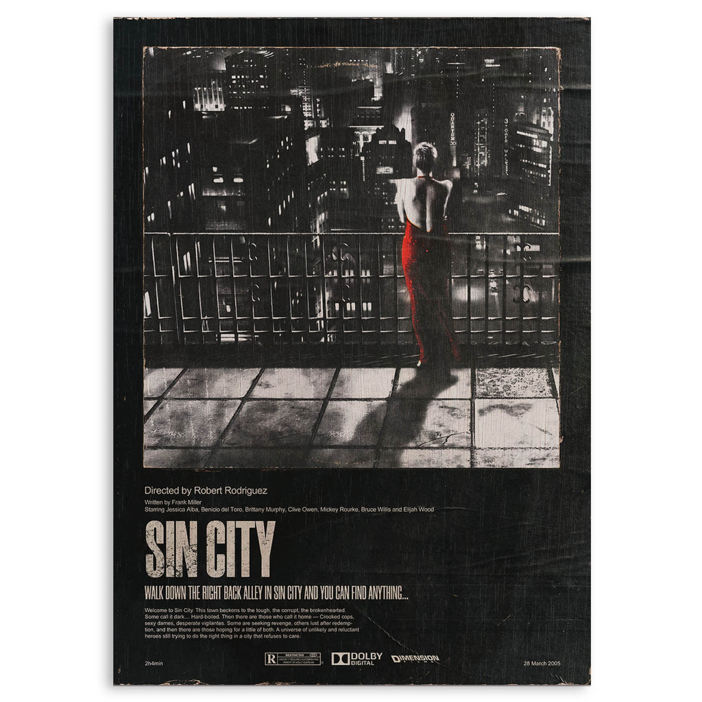 Sin City Wood Print by OnWood Australia