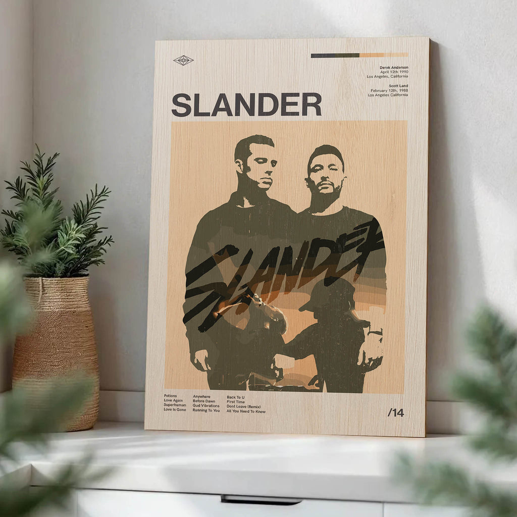 SLANDER Wood Print by OnWood Australia
