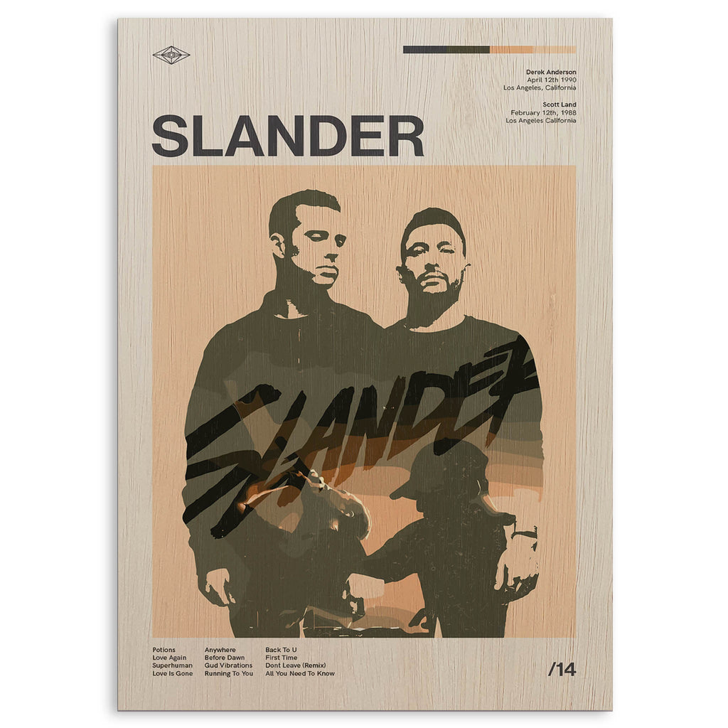 SLANDER Wood Print by OnWood Australia