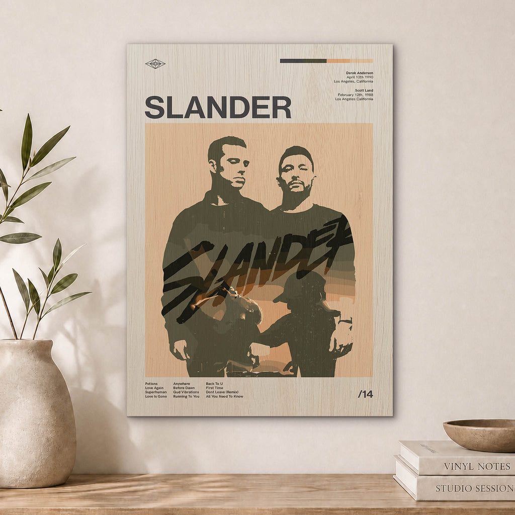 SLANDER Wood Print by OnWood Australia