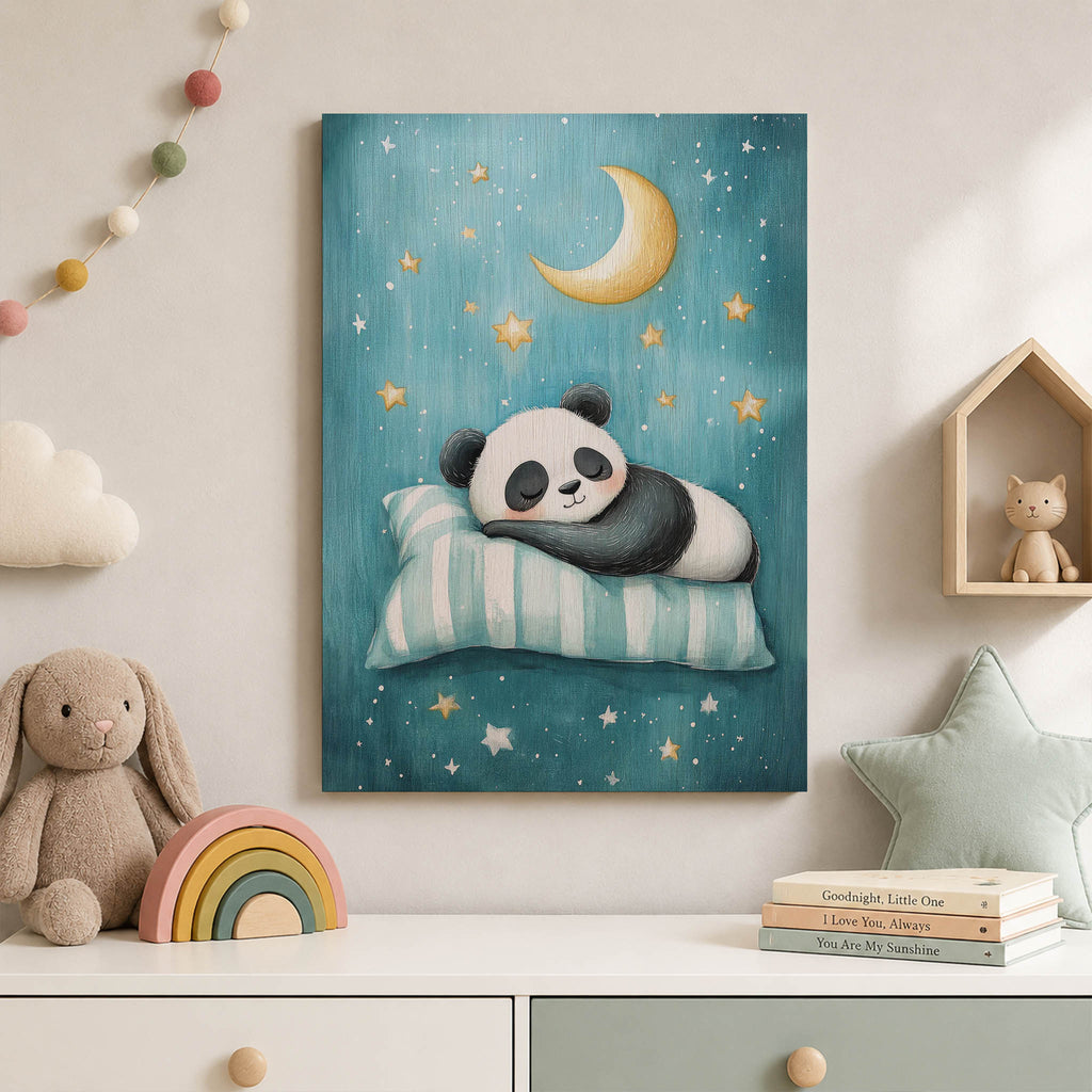 Sleeping Panda Wood Print by OnWood Australia